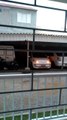 Intense Wind Lifts Parking Garage Roof