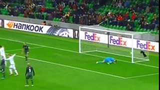 Goal Konoplyanka . Krasnodar 0 - 1 Schalke