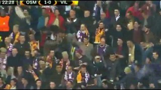 Raul Rusescu first Goal - Osmanlispor 1 - 0 Villarreal & 20 Oct 2016 HD