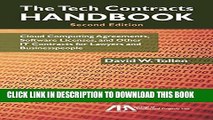 [DOWNLOAD] PDF The Tech Contracts Handbook: Cloud Computing Agreements, Software Licenses, and