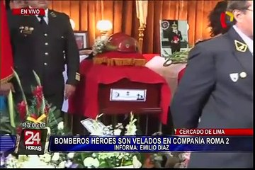 PPK asiste a velorio de bomberos fallecidos en incendio de El Agustino