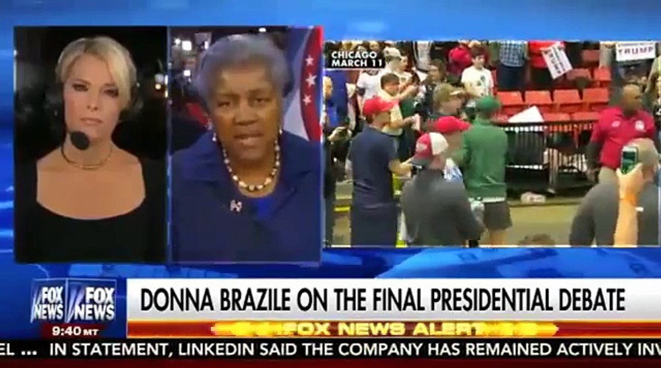 Megyn Kelly Corners DNC's Donna Brazile on Leaked Emails Encouraging Violence at Trump Rallies