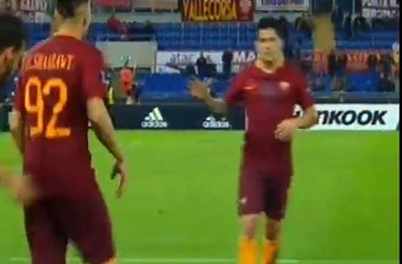 Secon Goal Stephan El Shaarawy. Roma 2 - 1 Austria -