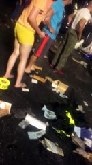 Squad Car Flips In Wreck