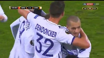 1-1 Lukasz Teodorczyk Goal - Mainz 05 1-1 Anderlecht - 20.10.2016 HD