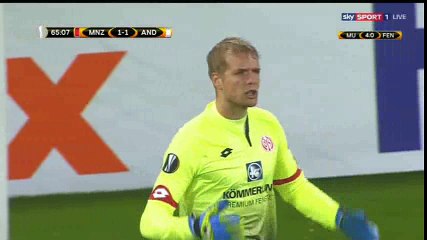 Lukasz Teodorczyk Goal HD - Mainz 1-1 Anderlecht - 20-10-2016