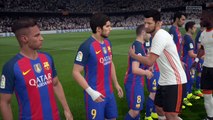 Valencia CF vs FC Barcelona Fifa 17 Liga Santander Gameplay HD