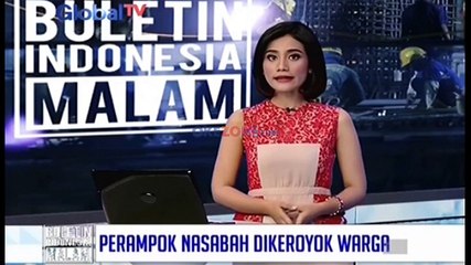 Perampok Nasabah Bank Nyaris Tewas Dikeroyok Warga