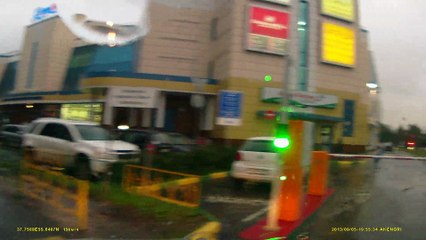 Clotheslined by a Parking Barrier