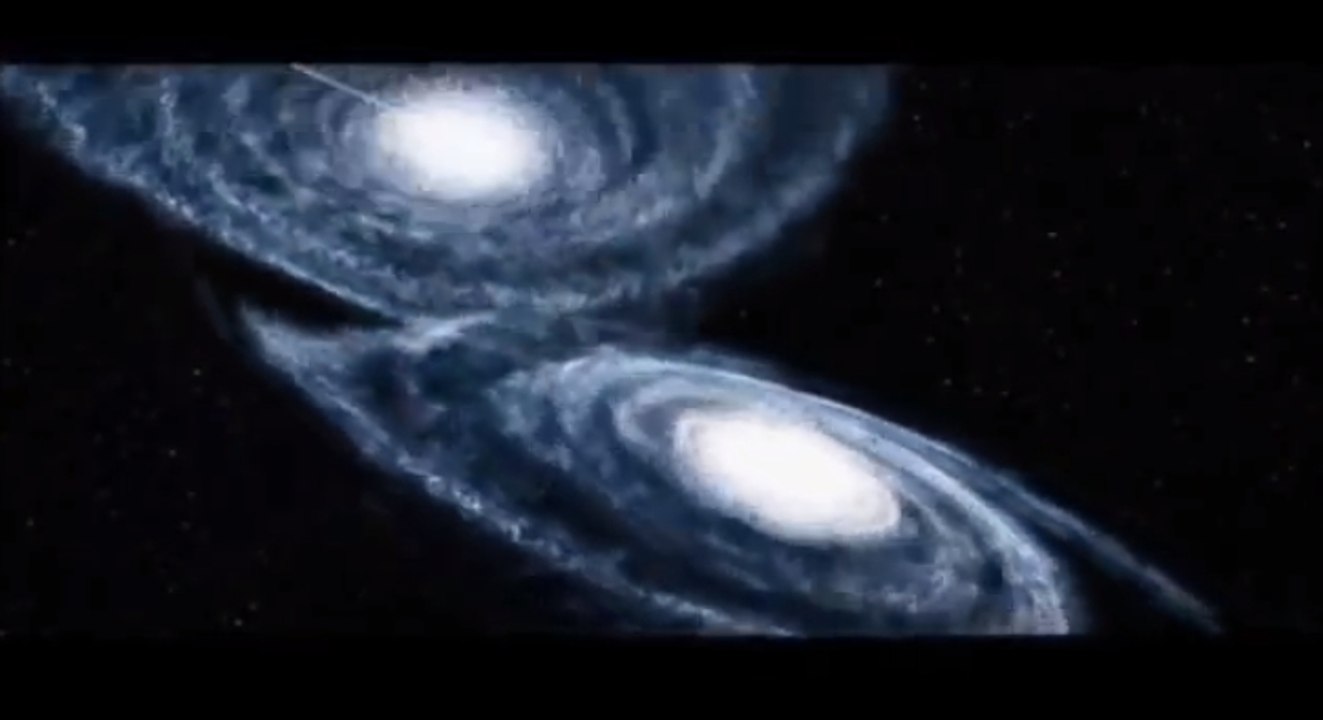 Investigando o Universo - Colisões Cósmicas, Colisão das Galáxias.