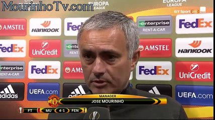 Declaraciones Mourinho BT Sport tras el Man United 4 - 1 Fenerbahçe (Subtituladas)