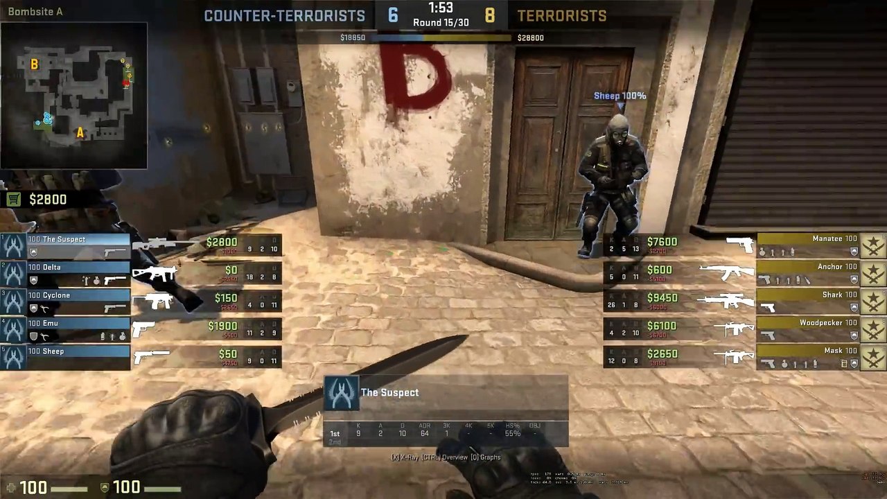 CS GO - HACKER VS HACKER (OVERWATCH FUNNY MOMENTS)