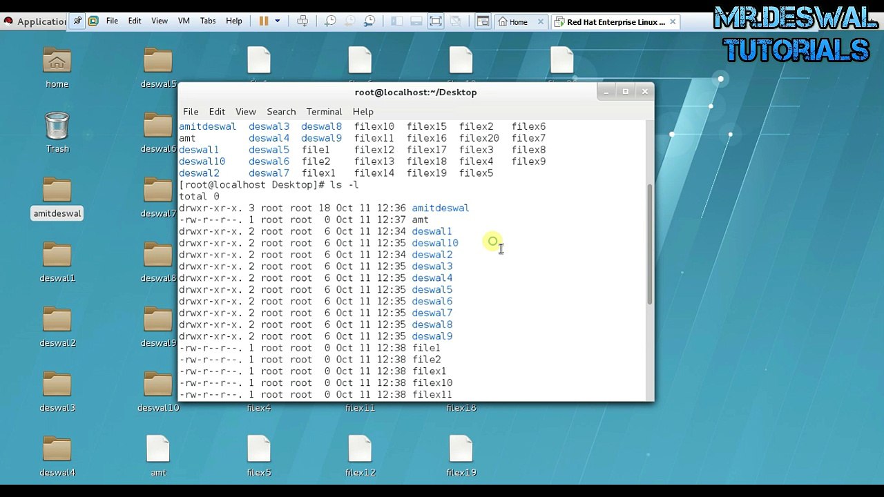 [ Hindi / English ] Some Basic Linux Redhat Commands For beginner Full Reviwe