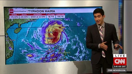 Typhoon Haima hits the Philippines