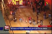 El Agustino: vecinos aseguran que incendio se originó en almacén del MINSA