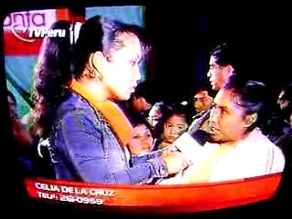 TV Peru sur le tremblement de terre du 15/08/2007