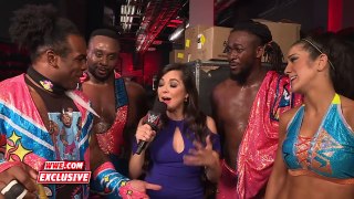 The New Day continue to welcome Bayley to Monday Night Raw: Raw Fallout, Aug. 29, 2016