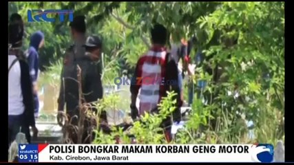 Inafis Cirebon Bongkar Makam Korban Geng Motor