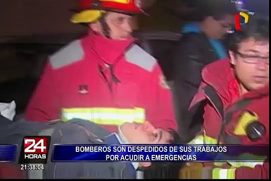 Despiden a bomberos de sus trabajos por atender emergencias