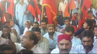 Larkana : Ayaz Latif Palijo's Media Briefing in QAT Hunger Strike against Zulfqarabad & Corruption