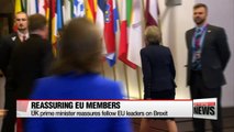 UK prime minister reassures fellow EU leaders on Brexit