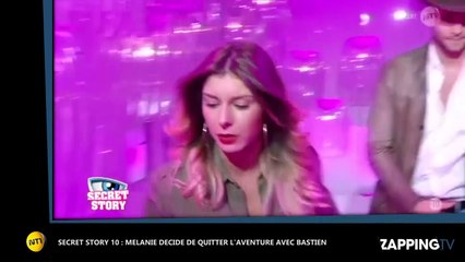 Secret Story 10 : Bastien "éliminé", Mélanie décide de quitter l'aventure (Vidéo)