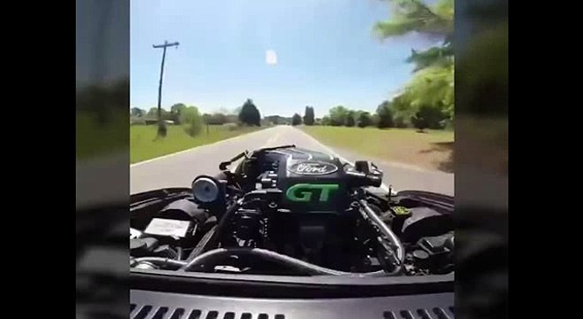 Just a Mustang GT rocking twin turbos, and a supercharger!