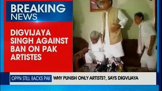 Digvijaya Singh against Ban on Pak artistes