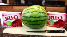 GIANT Gummy Watermelon Candy Gummy Bear Jello Dessert DIY Kids Fruit Challenge by DisneyCarToys