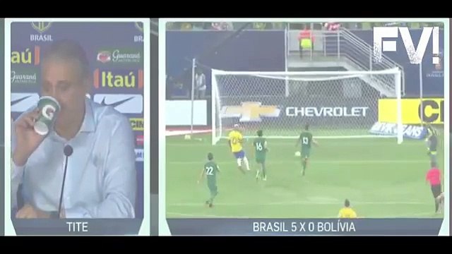 Entrevista de TITE após GOLEADA - Brasil 5x0 Bolívia - Eliminatórias da Copa de 2018