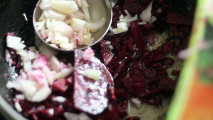 Beet Root and Potato Fry Curry