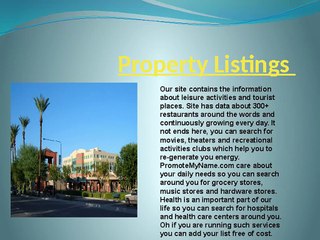 property listings