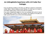 Experience with A Sri lanka Tour Packages