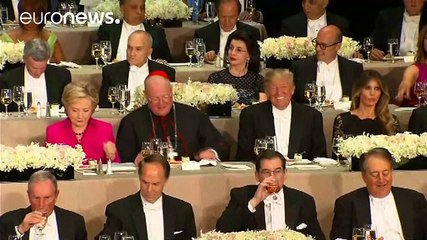 Клинтон и Трамп вместе поужинали последний раз перед выборами