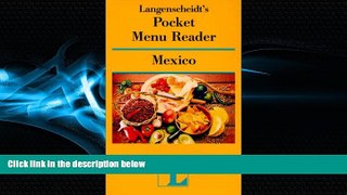 Enjoyed Read Pocket Menu Reader Mexico (Pocket Dictionaries)