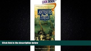 Choose Book Antiques for the Table - A Complete Guide to Dining Room Accessories for Collecting