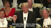 Trump-Clinton: piques et humour lors d'un dîner caritatif