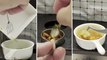 Plats cuisinés reproduits en miniatures pour la pub Singapore Airlines