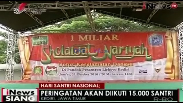 Persiapan Menyambut Hari Santri Nasional di Kediri