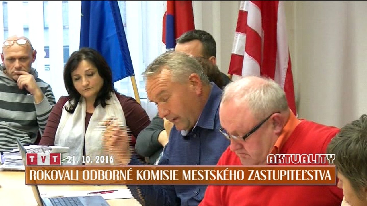 Rokovali odborné komisie Mestského zastupiteľstva