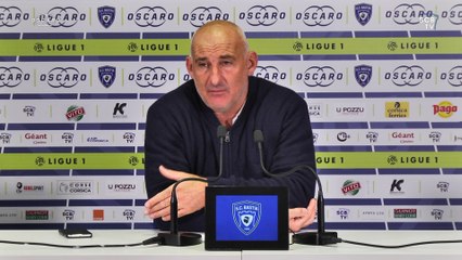 Lille-Bastia : Conf. d'avant-match de F. Ciccolini