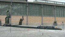 Retiran las polémicas estatuas franquistas de la exposición del Born