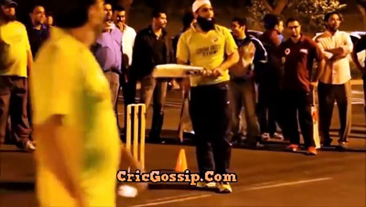 Muhammad Yousaf Playing Street Cricket On Tap Ball