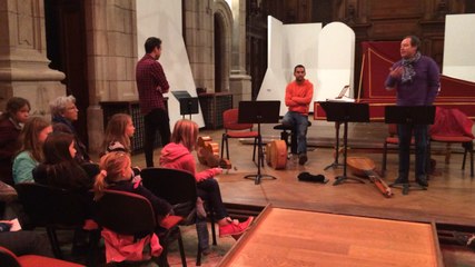 Baroque: Il Festino en répét' face aux collégiens de Le Goffic