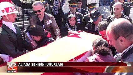 Aliağa Şehidini Uğurladı