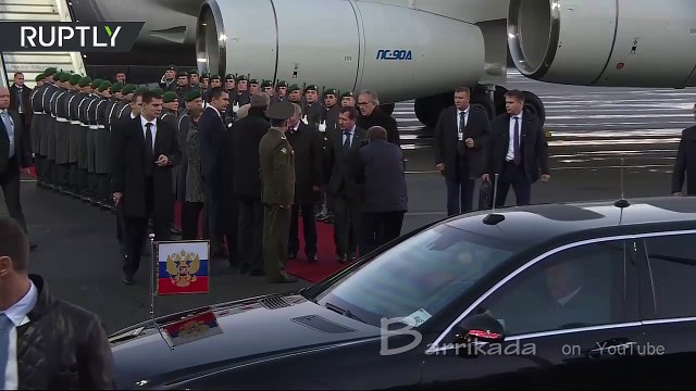 Охрана Путина и огромный кортеж