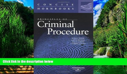 下载视频: Books to Read  Principles of Criminal Procedure (Concise Hornbook Series) (Hornbook Series Student