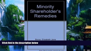 Books to Read  Minority Shareholders  Remedies  Full Ebooks Best Seller