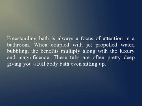 Give a Contemporary Touch to your Bathroom with Vizzini’s Free Standing Bath Tubs