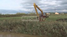 Report TV - Lezhë,përmirësohet sitauta nga përmbytjet,nis pastrimi i zonave